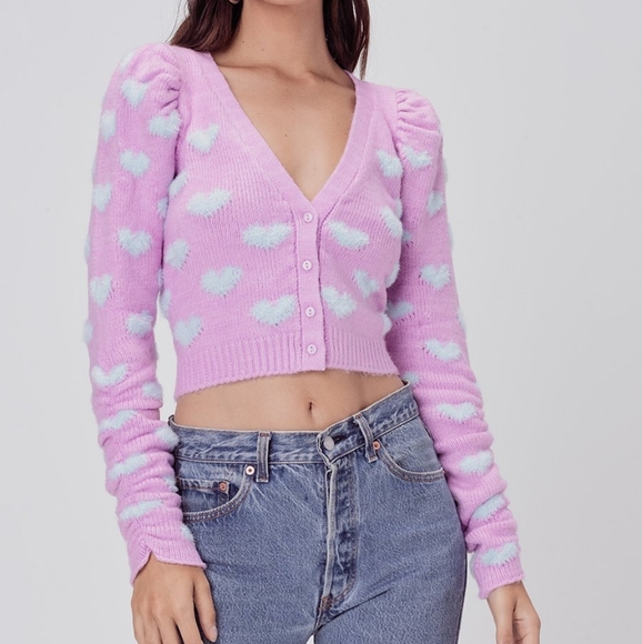 Free People Sweaters - COPY - For love and lemons scarlet cardigan, large